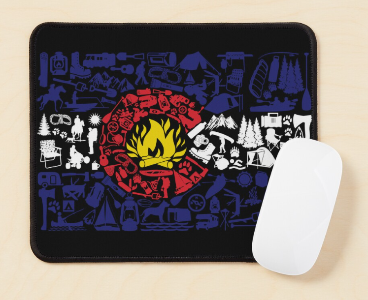 Camping Mouse Pad